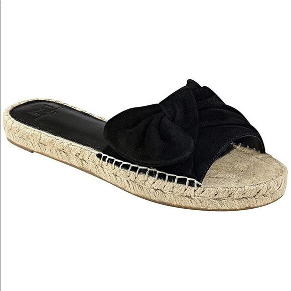 Marc Fisher LTD Valey Black Bow Suede Sandal! ❤️ - Picture 1 of 4